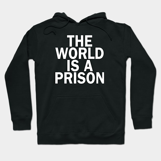 The World is a Prison Hoodie by The Glass Pixel